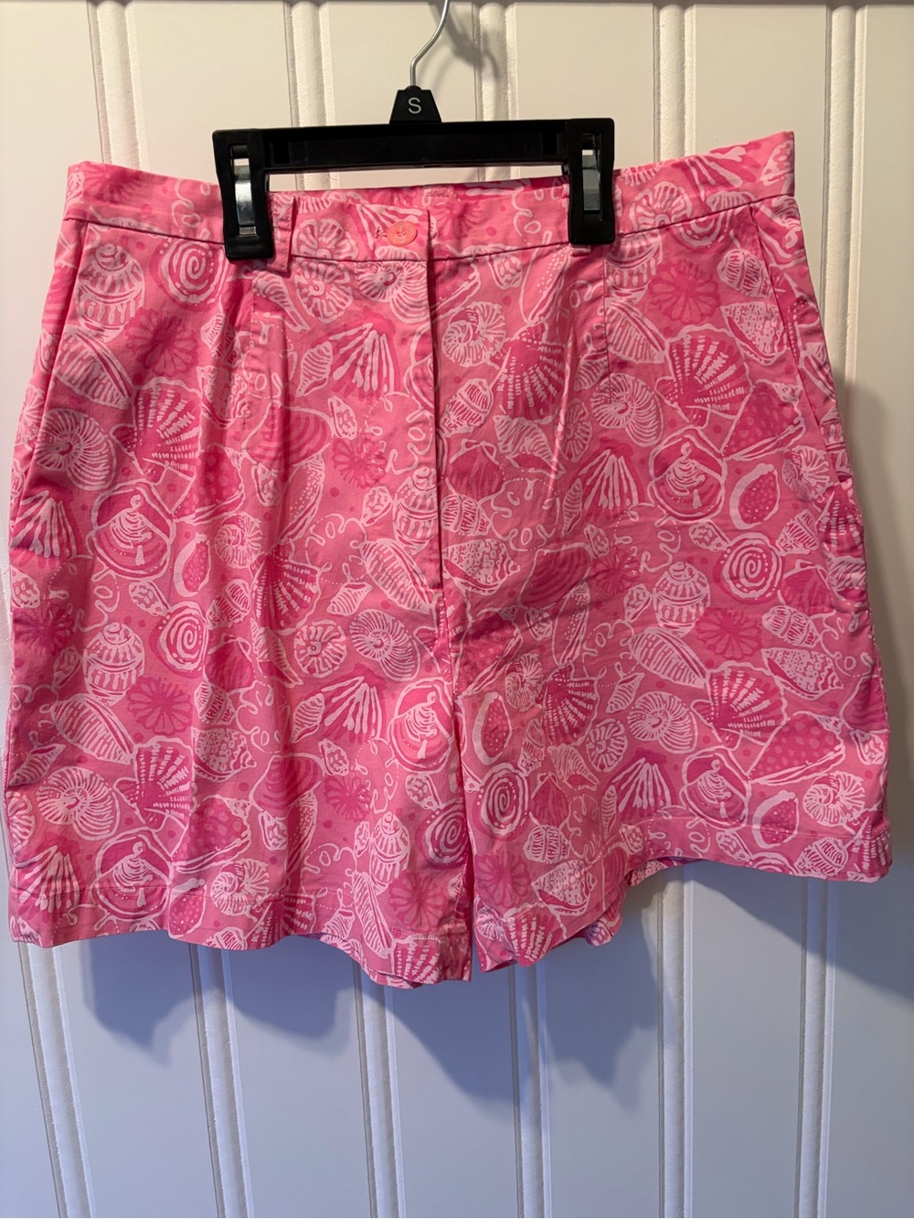Lilly Pulitzer Pink Seashell Print Shorts Size 8 - Picture 1 of 7